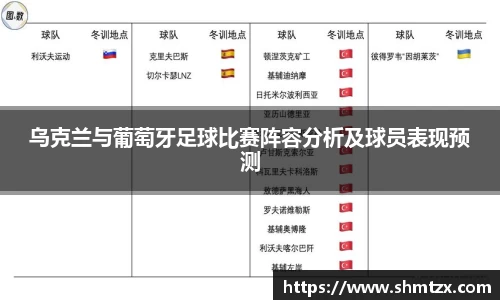 乌克兰与葡萄牙足球比赛阵容分析及球员表现预测