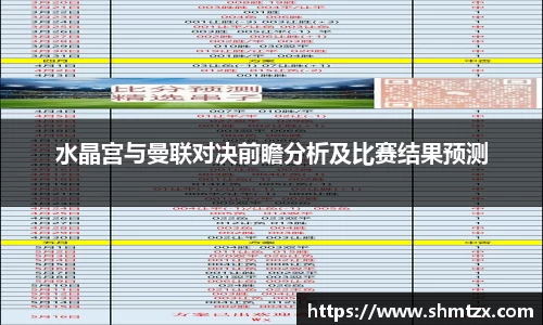 水晶宫与曼联对决前瞻分析及比赛结果预测